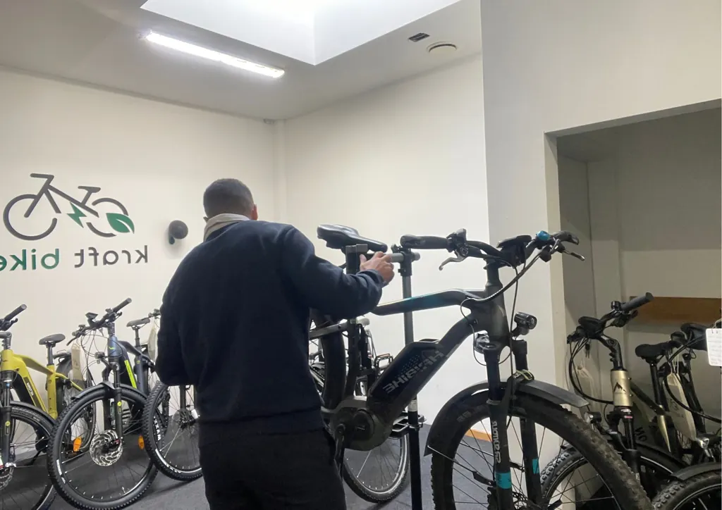 E-Bike-Werkstatt von Kraft Bike in Plochingen für Kunden aus Altbach