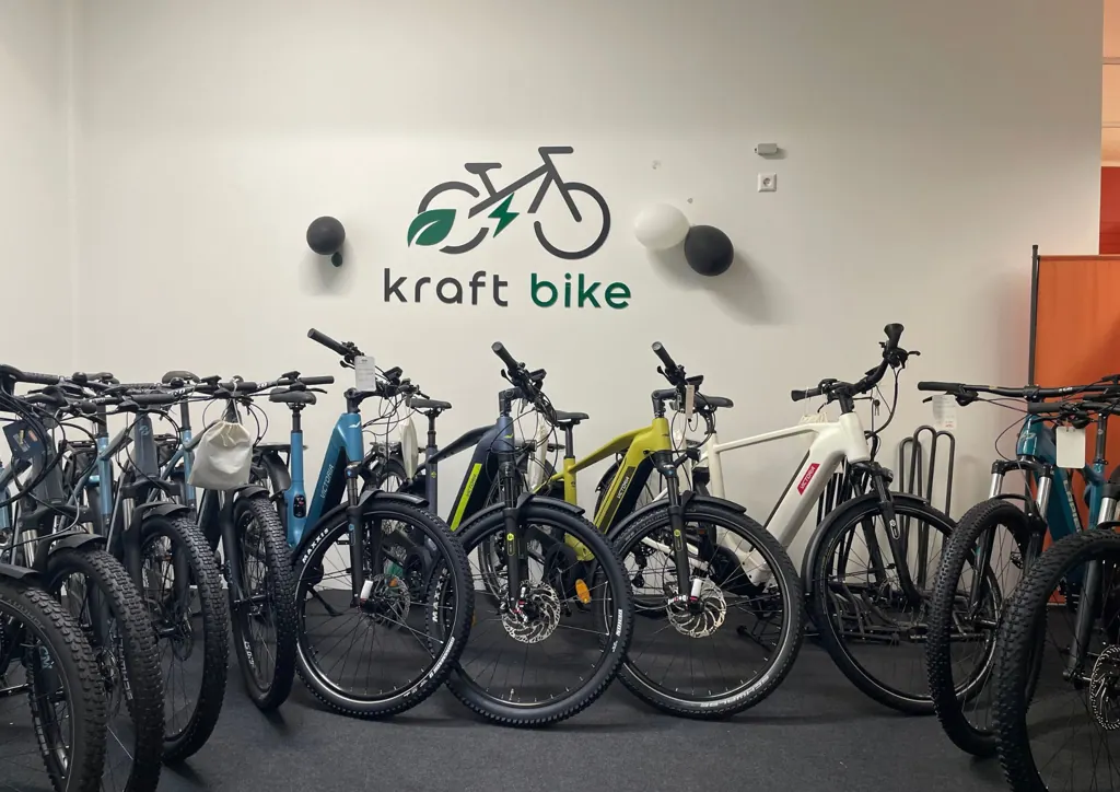 Showroom von Kraft Bike in Plochingen mit Victoria E-Bikes